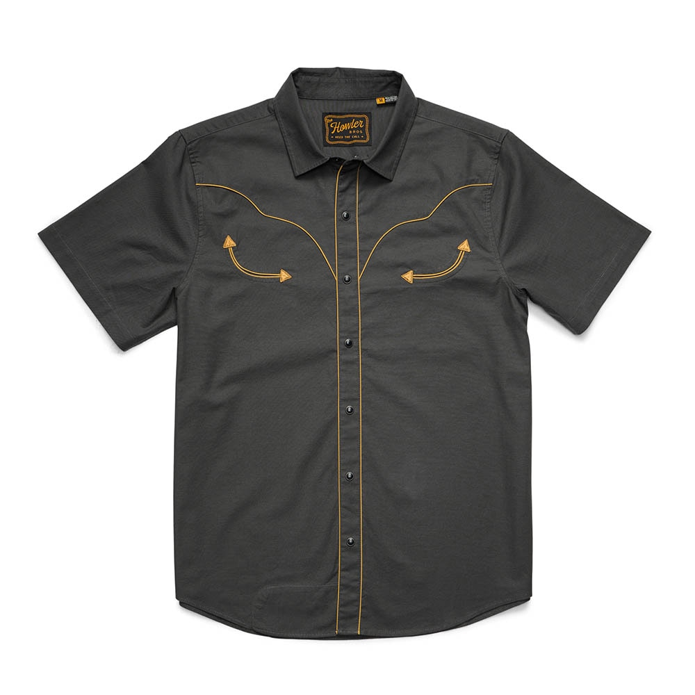 Howler Brothers Broncbuster Snapshirt Men's in Antique Black